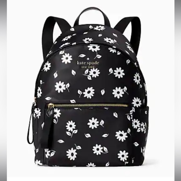 kate spade chelsea daisy print medium backpack - Picture 6 of 6